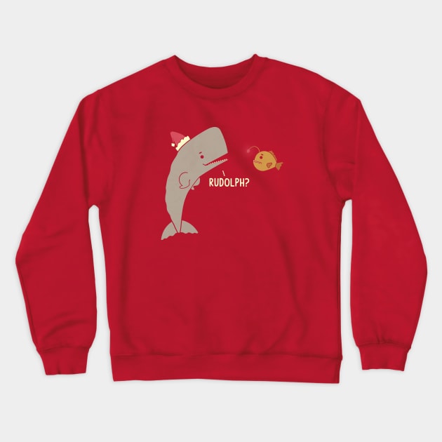 Rudolph Crewneck Sweatshirt by HandsOffMyDinosaur